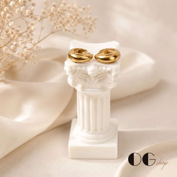 Arracadas Huggie Oro 18K